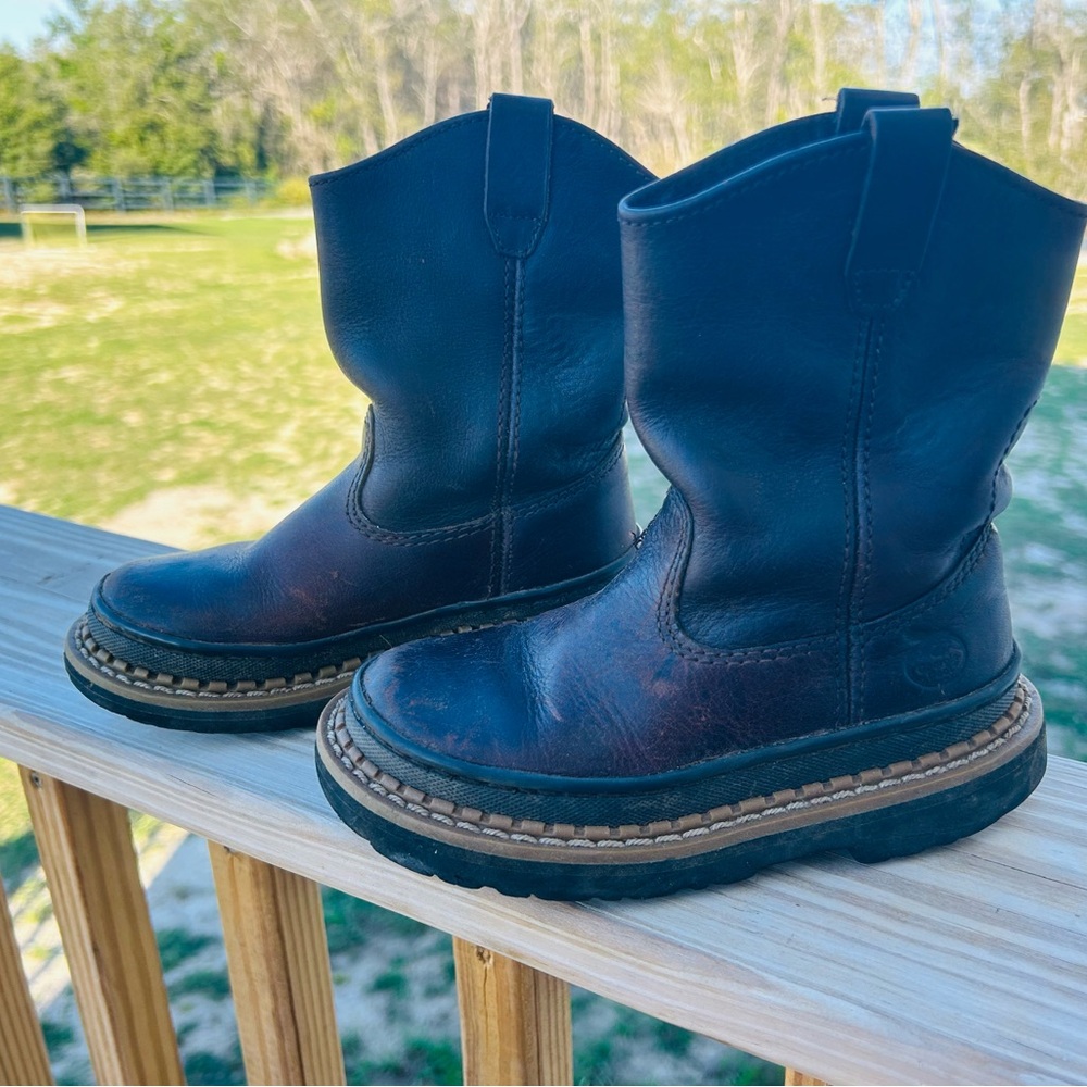 Georgia Boot Kids Brown Leather Boots